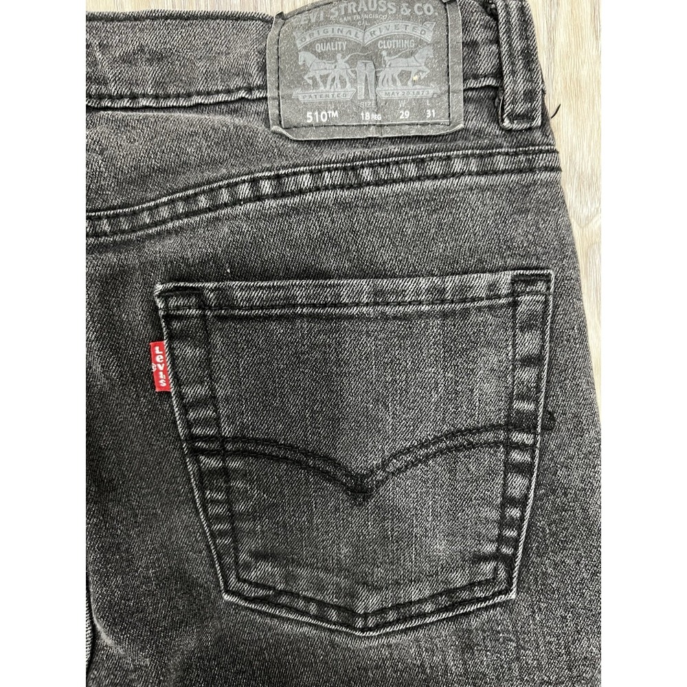 Levi's 510 Men's Black/Black Skinny Fit Jeans Size 29x31. Black Label, Egypt